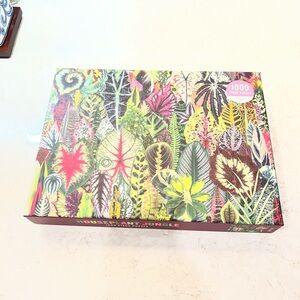 Galison Houseplant Jungle 1000 Piece Jigsaw Puzzle Troy Litten Botanical Leaves